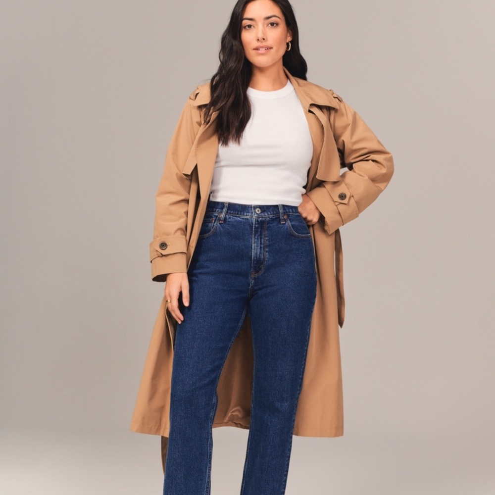 Abercrombie curve love ultra high rise vintage straight jean